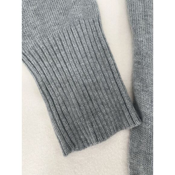 Lane Bryant Angora Blend Sweater Size 22/24 Gray Soft Ruffle VNeck New With Tags - Picture 8 of 10